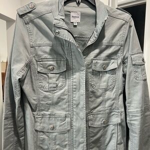 Kensie Light Sage Green Utility Jacket